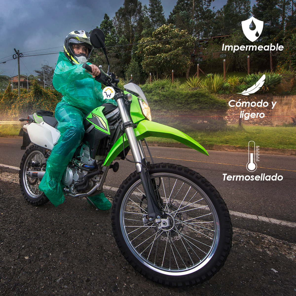 Miniatura 5 de Impermeable Moto Bicicleta IMBT01M